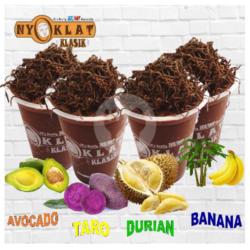 4 Cup Choco Fruties (avocado, Taro, Durian, Banana)