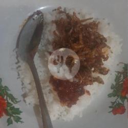 Nasi Sambel Teri Plus Krupuk