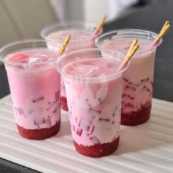 Korean Strawbery Milk Jelly