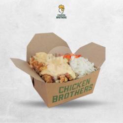 Salted Egg Chicken Rice