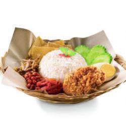 Nasi Lemak With Fried Chicken   Combo Drink