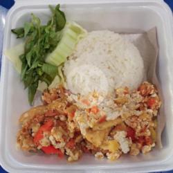 Nasi   Tahu Tempe Penyet