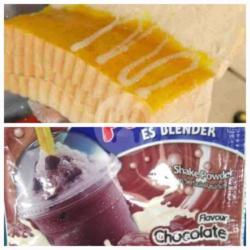 Roti Bakar Nanas Full Susu  Pop Ice Polos Rasa Coklat