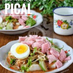 Lontong Pical Plus Telor Bulat