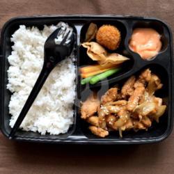 Bento Chicken Teriyaki  Nasi