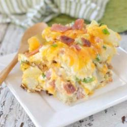 Potato Chicken Cheese Brulle