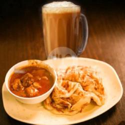 Paket 1 Canai Kari Ayam   Teh Tarik Panas