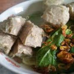 Bakso Kenyang Daging ( 1 Bakso Daging 10 Bakso Kecil Toge Bihun Mie Kuning)