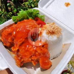 Ayam Geprek   Nasi  Saus Richeese