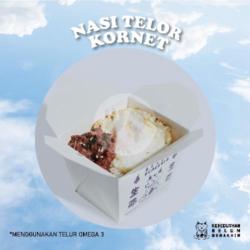 Nasi Telor Kornet