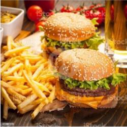 Burger Double Beef Kentang