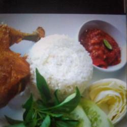 Lalapan Ayam ( Nasi)