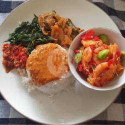 Nasi Kentang   Udang   Teri