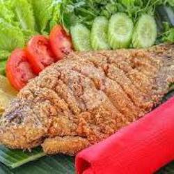 Gurame Goreng  Sambel  Lalapan