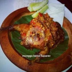 Pecel Burung Dara Goreng