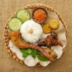 Paket Nasi Kepala Ati Ampela Bebek Goreng Free Minum (es Teh Maniss)