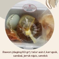 Paket 4. Rawon   Telur Asin