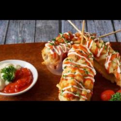 Corndog Sosis Kentang Moza(sotang)frozen Food Isi 2pcs