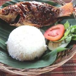 Nasi Nila Bakar Rempah   Lalapan   Sambal