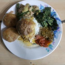 Nasi  2 Pergedel Sayur Pisah