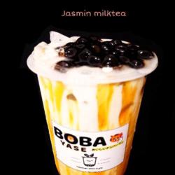 Jasmine Milk Tea Machiato Boba