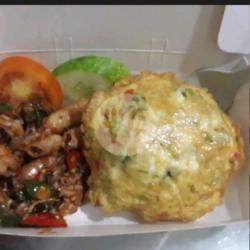 Nasi Cumi Mercon Telor Ceplok