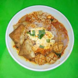 Seblak Tahu Aci  Bakso   Telor