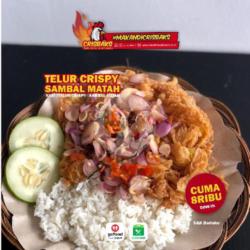 Paket Nasi Telur Crispy Sambal Matah