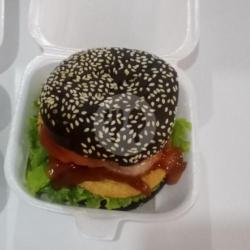 Balck Burger Crispy Keju Slize