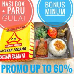 Paket Nasi Box Paru Gulai