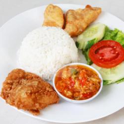 Nasi Ikan Dori Sambal Geprek