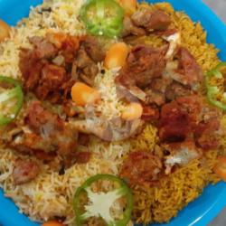 Nasi Kebuli / Nasi Mandhi Daging Kambing Porsi Kecil