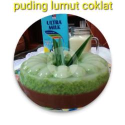 Puding Lumut Pandan Coklat Plus Fla