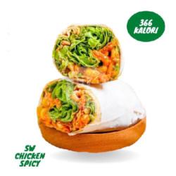 Chicken Spicy Salad Wrap (366 Kalori)