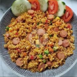 Nasi Goreng Special Sosis Ayam Dan Telur   Free Kerupuk (halal)