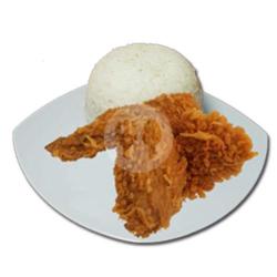 Ayam Crispy Sayap   Nasi