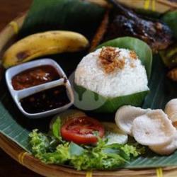 Nasi Timbel Bebek Penyet/bakar