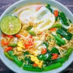 Mie Rebus Telor Sayur (bisa Kasih Cabe)