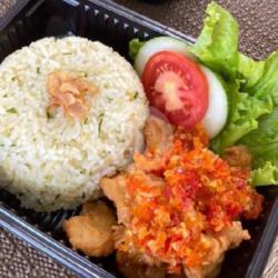 Nasi Daun Jeruk Ayam Geprek