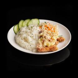 Cheesy Chicken Karaage Rice