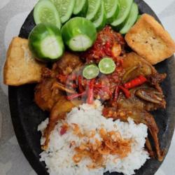 Nasi Puyuh Penyet   Tahu Tempe Terong