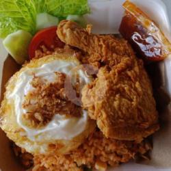 Nasi Goreng Fire Chiken   Telur