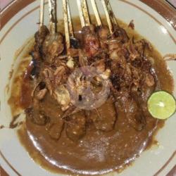 Sate Ayam Campur Kulit(bumbu Kacang)