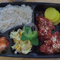 Paket Nasi Sayap Ayam Bumbu Gochujang