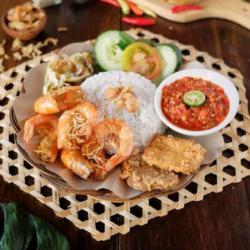 Paket Nasi Udang Penyet