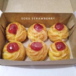 Soes Strawberry (isi 6)