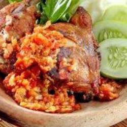 (paket Nasi Ayam Bacem Geprek)