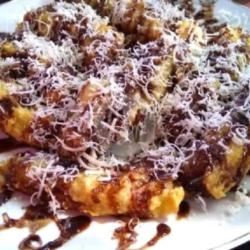 Pisang Goreng Crispy Keju Susu Mesis