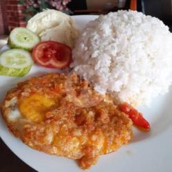 Nasi Telur Ceplok Geprek