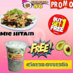 Promo Mie Hitam Free Cincau Avocado